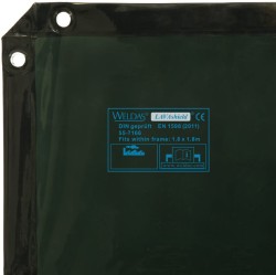Weldas LAVAshield® Écran de soudage vert 1,74x1,74m