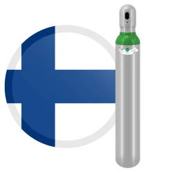 Täysi argonkaasupullo 4.8, 10 l, 200 bar, W24.32×1/14, Vogelmann