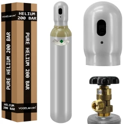 Bouteille pleine de gaz Hélium 8l 150bar Vogelmann