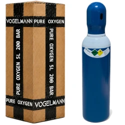 Cylindre 5 L 200 bar avec Oxygène Technique 4.0 VOGELMANN
