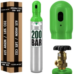 Bouteille de gaz Argon/CO2 8l 200 bar pleine Vogelmann