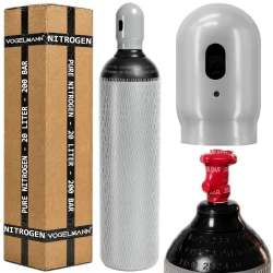 Bouteille de gaz azote pur 200 bar 20L Vogelmann