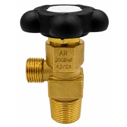 Robinet de bouteille argon / Ar-CO₂ / hélium W21.8x1/14 DIN 477-1