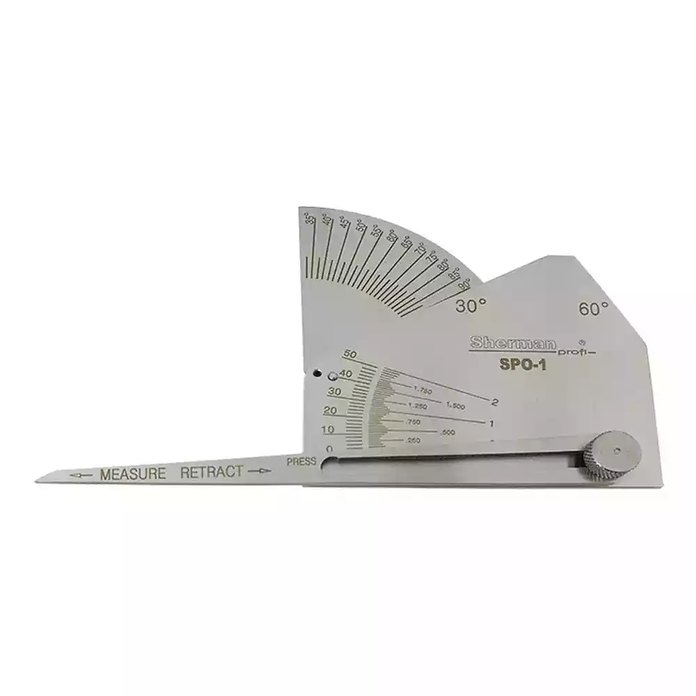 Jauge De Soudure En Acier Inoxydable - Mesure Angles Et Profondeurs - Double Fonction Pour Soudeurs