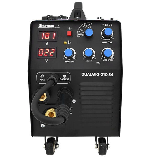 Migomat Sherman Dualmig 210 S4 Z Półka I Kołami MIG/MAG MMA TIG 200A Cid628 Id178xys
